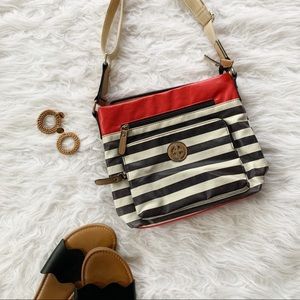 Giani Bernini Nautical Striped Shoulder Bag